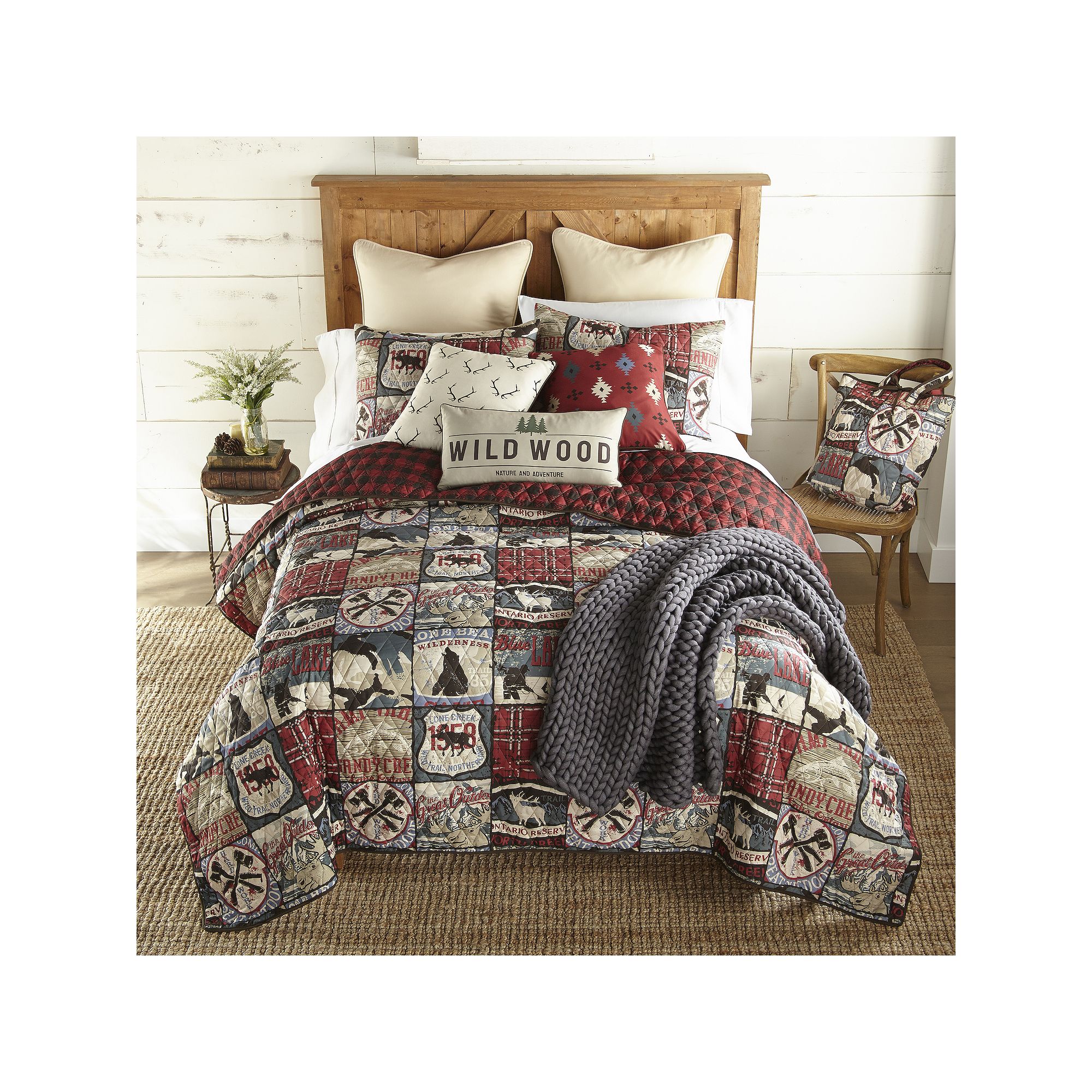 Donna Sharp Great Outdoors Quilt Set with Shams, The Great Outdoors