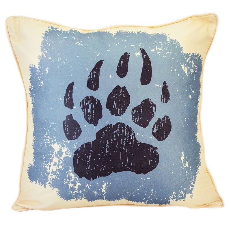 Donna Sharp Bear Totem Paw Throw Pillow, Multicolor, Fits All