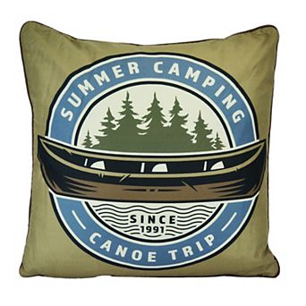 Donna Sharp Mountain Stream Camping Throw Pillow