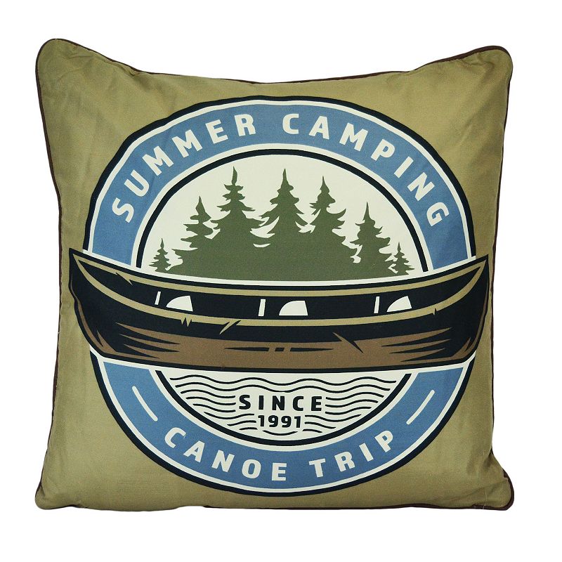 Donna Sharp Mountain Stream Camping Throw Pillow, Multicolor, Fits All