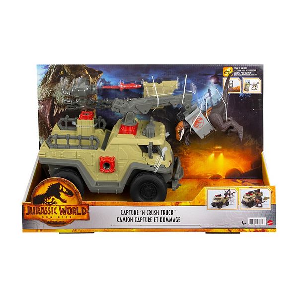 Mattel Jurassic World Capture 'n Crush Truck Vehicle - Multi