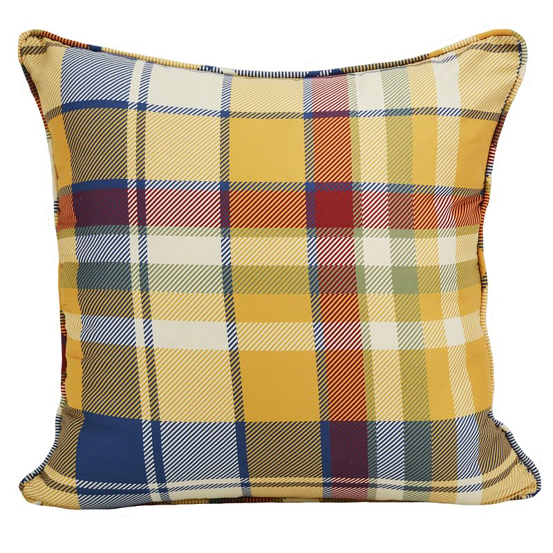 Donna Sharp Chesapeake Plaid Throw Pillow, Multicolor, Fits All