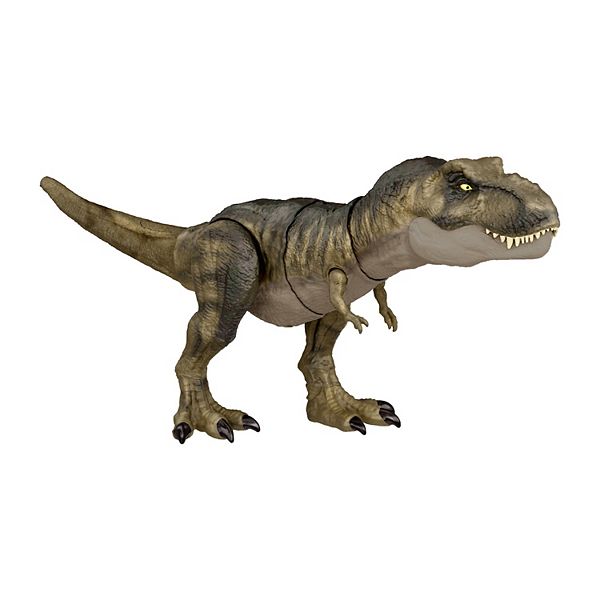 wakker worden krom triatlon Jurassic World Dominion Tyrannosaurus Rex Dinosaur Toy, Thrash N Devour  Sound, Chomp Action