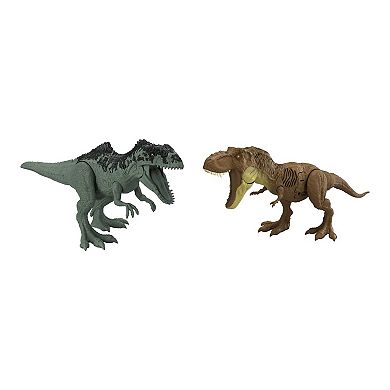 Mattel Jurassic World Sound Surge Tyrannosaurus Rex Vs. Giant Dino
