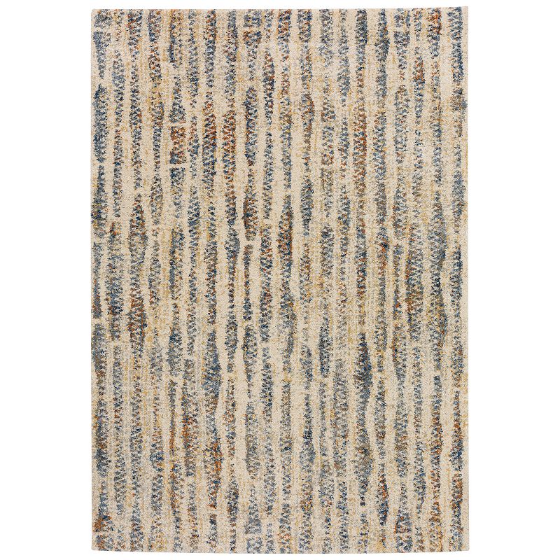 Addison Barkley Distressed Geometric Rug, Beig/Green, 8X10 Ft