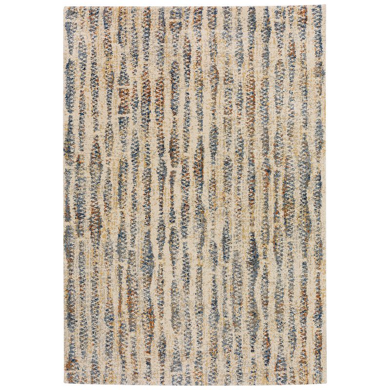 Addison Barkley Distressed Geometric Rug, Beig/Green, 8X10 Ft