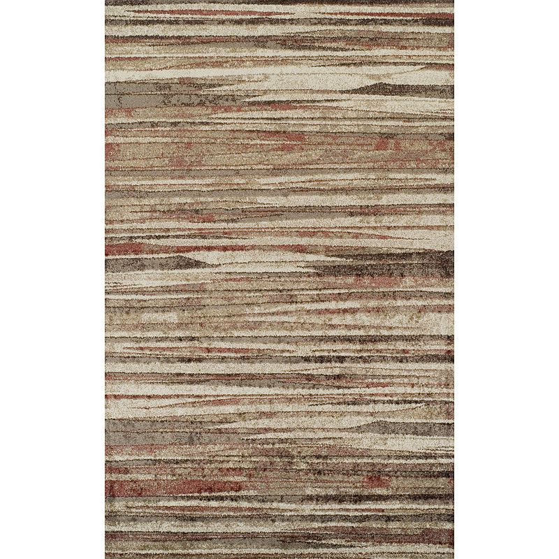 Addison Blair Abstract Stripe Rug, Red, 8X10 Ft