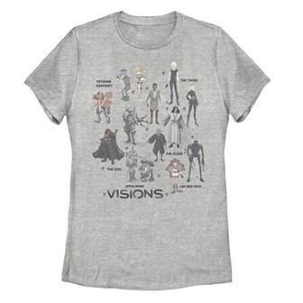 Juniors' Star Wars: Visions Textbook Character Poster Tee