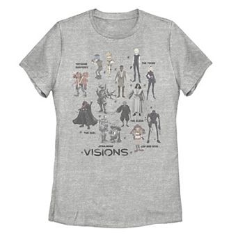 Juniors' Star Wars: Visions Textbook Character Poster Tee