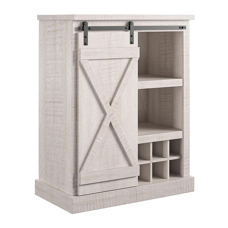 Ameriwood Home Knox County Bar Cabinet, White