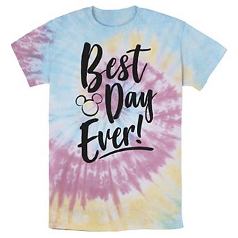 Disney's Mickey Mouse Men's Park Best Day Every Head Silhouette Wash Tee