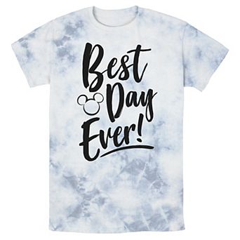 Disney's Mickey Mouse Men's Park Best Day Every Head Silhouette Wash Tee