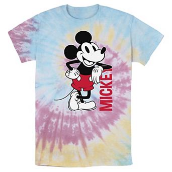 Men's Disney Mickey Mouse Vintage Mickey Outline Wash Tee