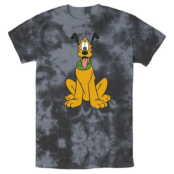 Men's Disney Mickey Mouse Pluto The Dog Portrait Wash Tee