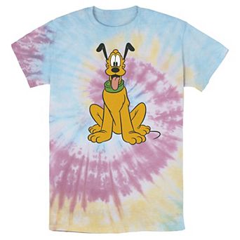 Men's Disney Mickey Mouse Pluto The Dog Portrait Wash Tee