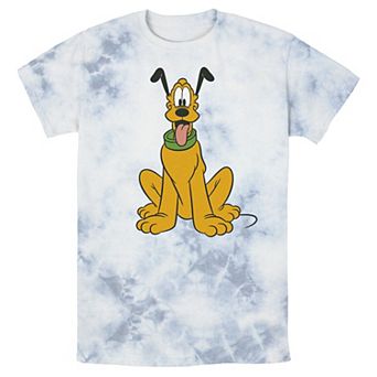 Men's Disney Mickey Mouse Pluto The Dog Portrait Wash Tee