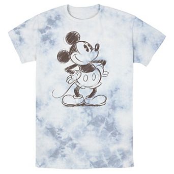 Men's Disney Mickey Mouse Pencil Sketch Original Wash Tee