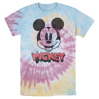Men's Disney Mickey And Friends Mickey Big Face Logo Wash Tee
