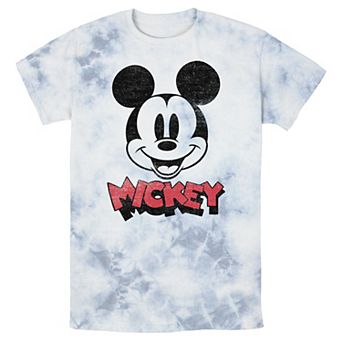 Men's Disney Mickey And Friends Mickey Big Face Logo Wash Tee
