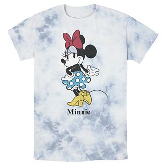 Men's Disney Mickey And Friends Minnie Classic Text Portrait Wash Tee