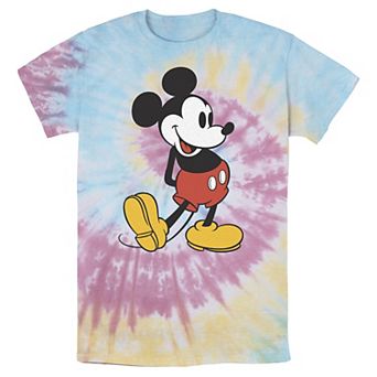 Disney's Mickey Mouse Men's Vintage Leg Kick Wash Tee