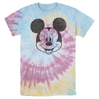 Men's Disney Mickey Mouse Black and White Portrait Wash Tee