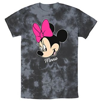 Men's Disney Minnie Mouse Face Portrait Smile Wash Tee