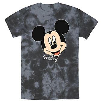 Men's Disney Mickey Mouse Smile Face Portrait Wash Tee