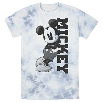 Men's Disney Mickey Mouse Leaning on Name Wash Tee