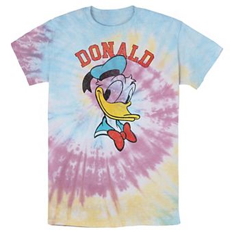 Men's Disney Mickey And Friends Donald Duck Happy Big Face Wash Tee