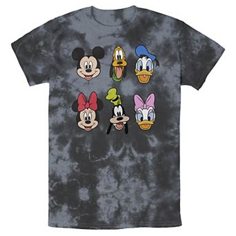 Men's Disney Mickey And Friends Group Shot Heads Wash Tee