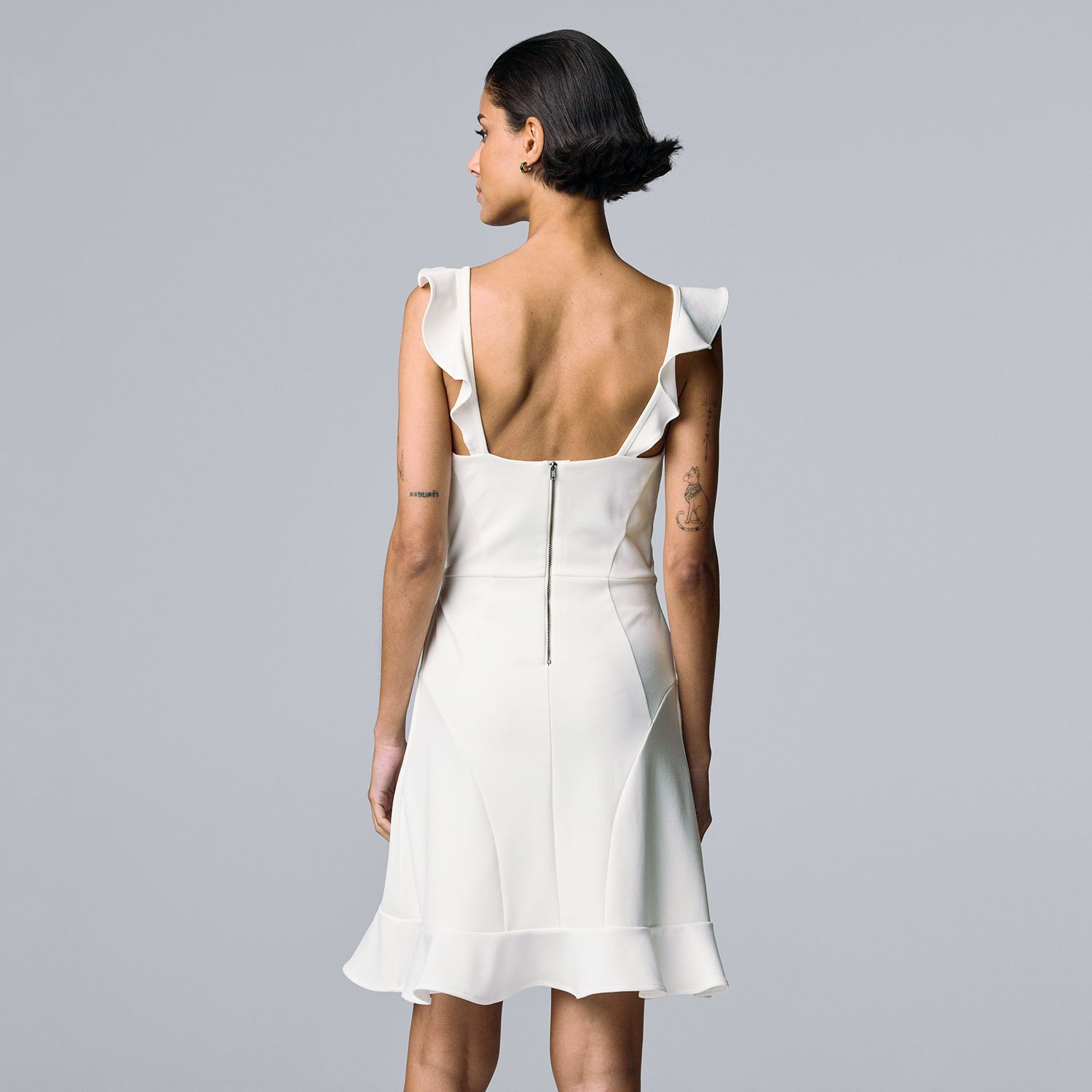 Women's Simply Vera Vera Wang Flutter-Sleeve Cocktail Dress