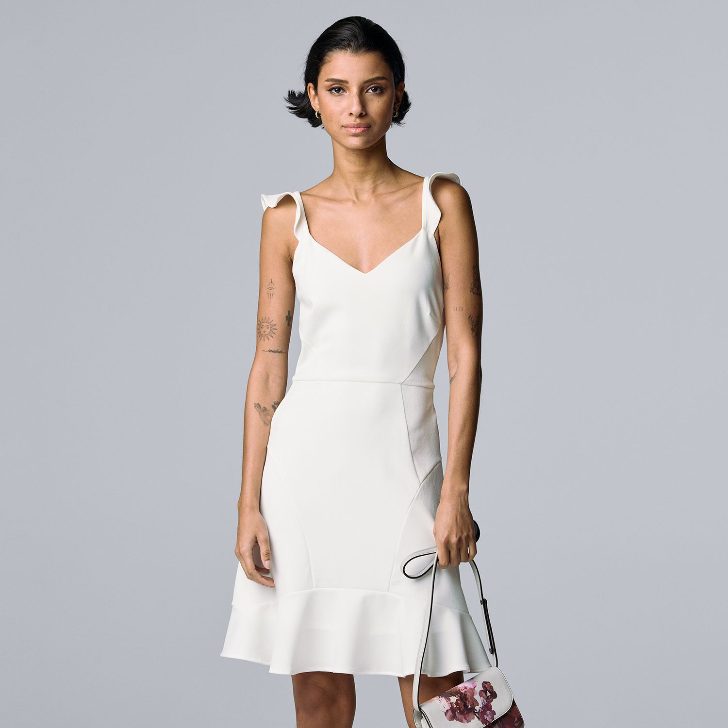 Women's Simply Vera Vera Wang Flutter-Sleeve Cocktail Dress