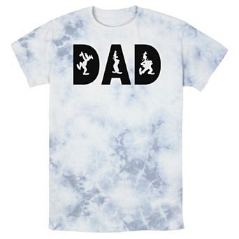 Men's Disney Mickey & Friends Father's Day Dad Goofy Silhouettes Wash Tee
