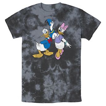 Men's Disney Mickey And Friends Donald And Daisy Distressed Wash Tee