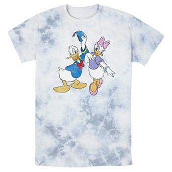 Men's Disney Mickey And Friends Donald And Daisy Distressed Wash Tee