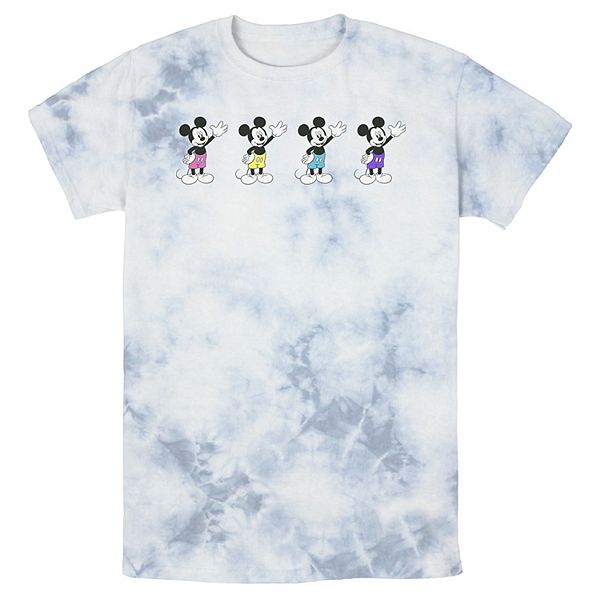 Men's Disney Mickey And Friends Mickey Mouse Neon Line Up Wash Tee