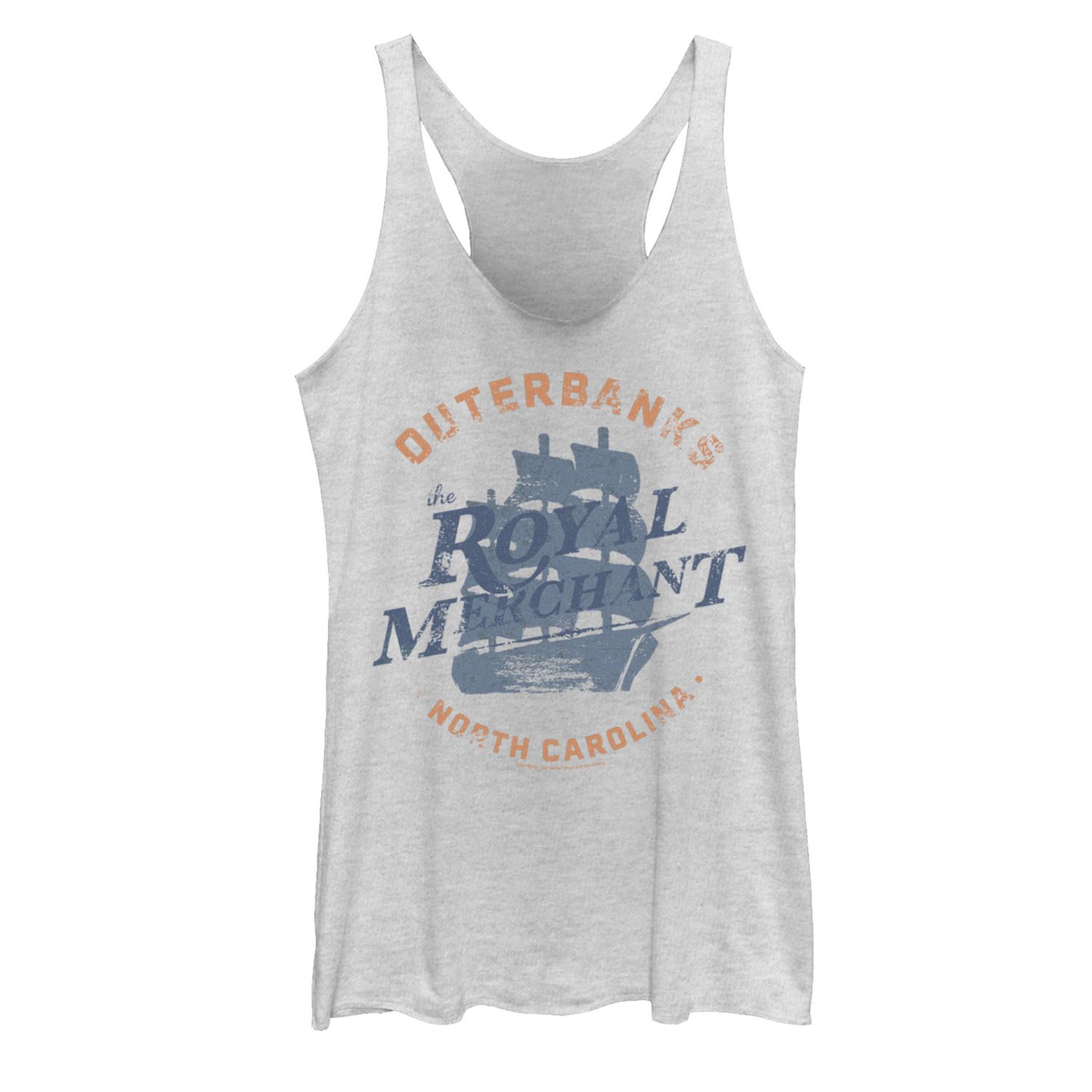 Juniors' Outer Banks The Royal Merchant Logo Graphic Tank Top