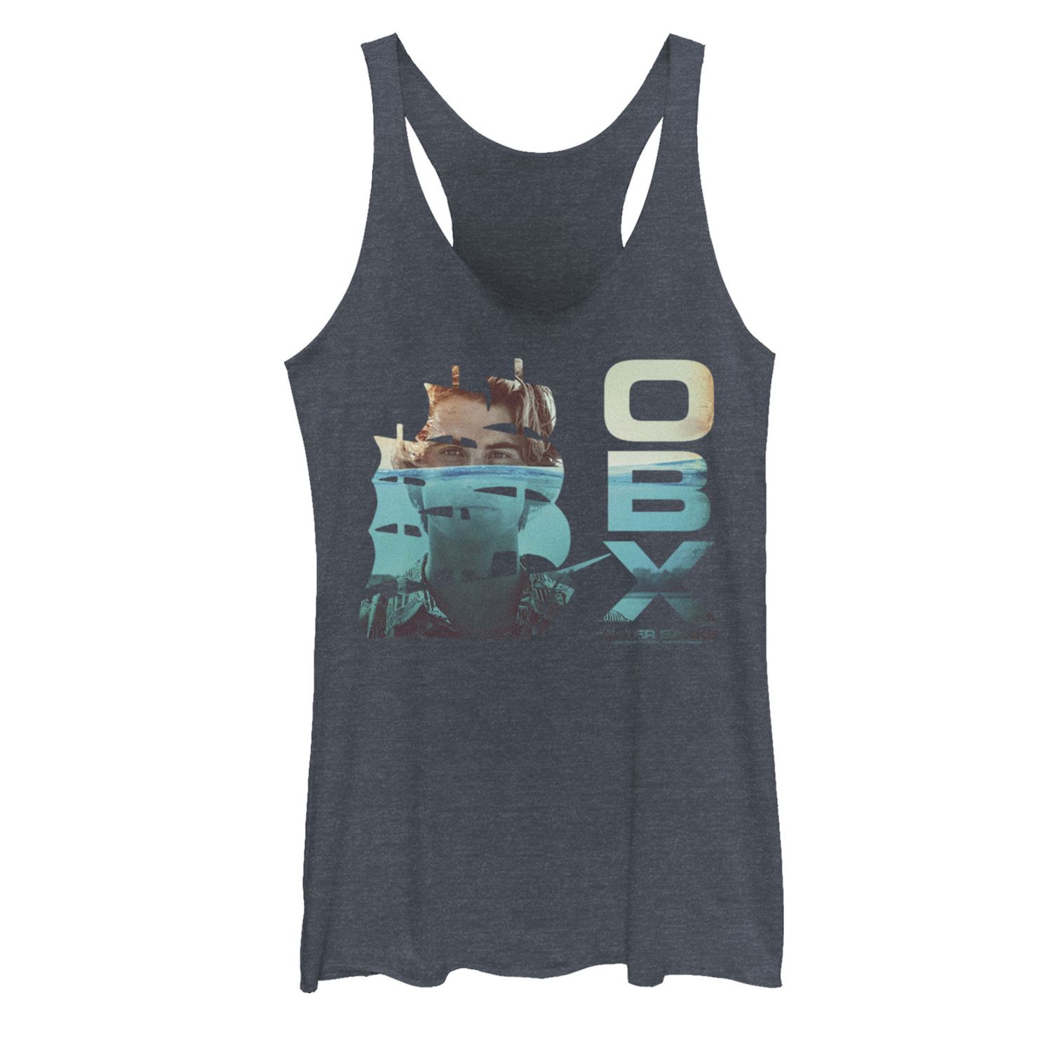 Juniors' Outer Banks John B Sunken Ship Graphic Tank Top