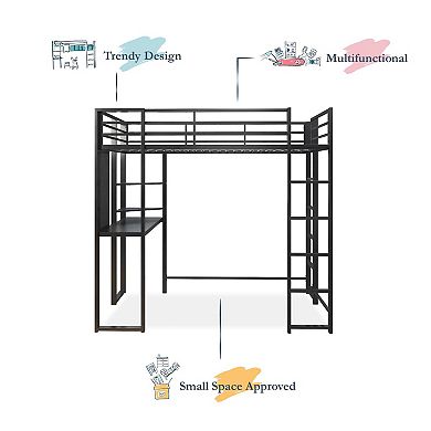 Atwater Living Alix Full Loft Bed & Desk