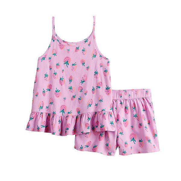 Girls 4-12 Jumping Beans® Peplum-Hem Tank & Shorts Set