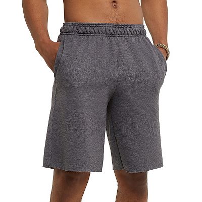 Men s Champion 10 Inch Powerblend Fleece Shorts