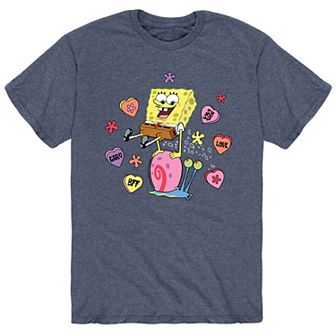Men's SpongeBob Gary Candy Hearts Hearts