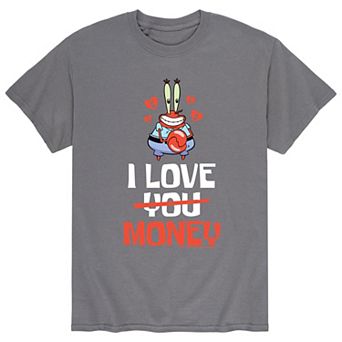 Men's SpongeBob Mr. Krabs I Love Money Tee