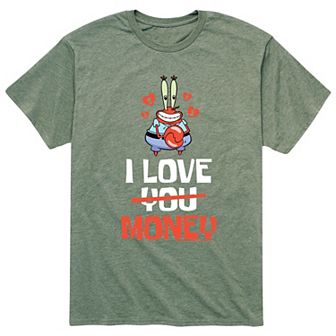Men's SpongeBob Mr. Krabs I Love Money Tee