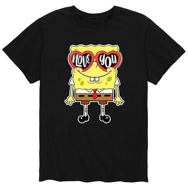 Men's SpongeBob SquarePants Heart Glasses Tee