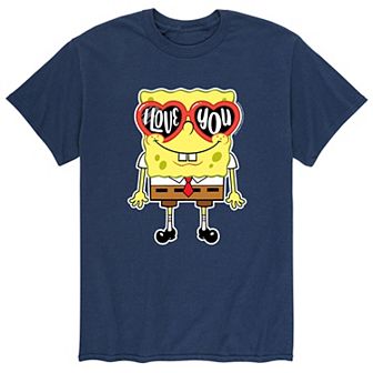Men's SpongeBob SquarePants Heart Glasses Tee