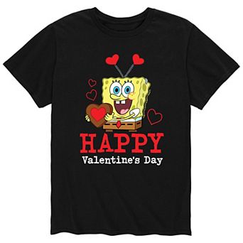 Men's SpongeBob Happy Valentine's Day Tee