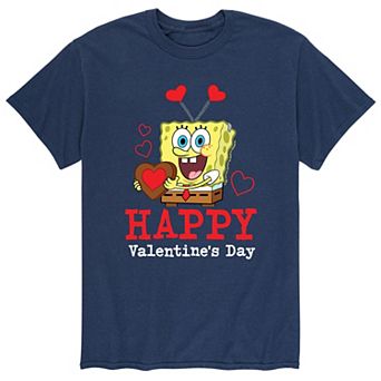 Men's SpongeBob Happy Valentine's Day Tee