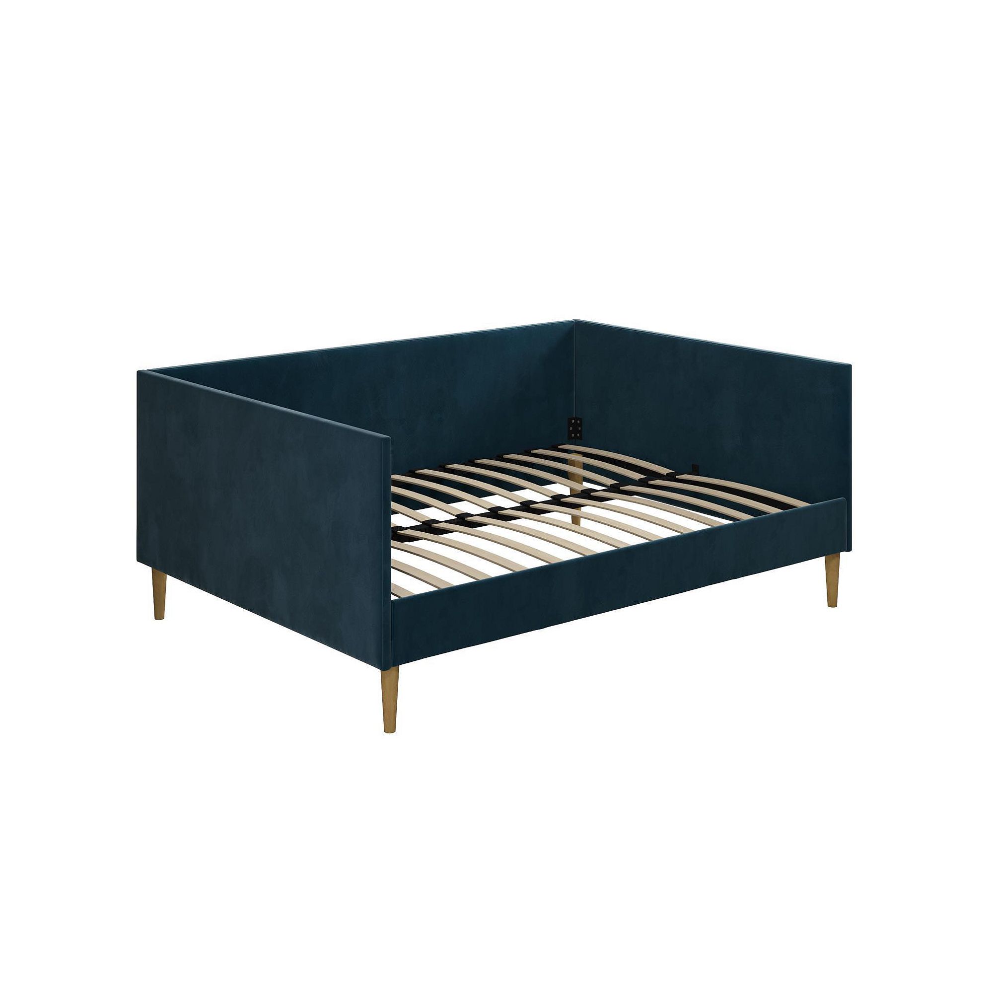 Atwater Living Francis Mid-Century Modern Full Daybed, Blue Velvet